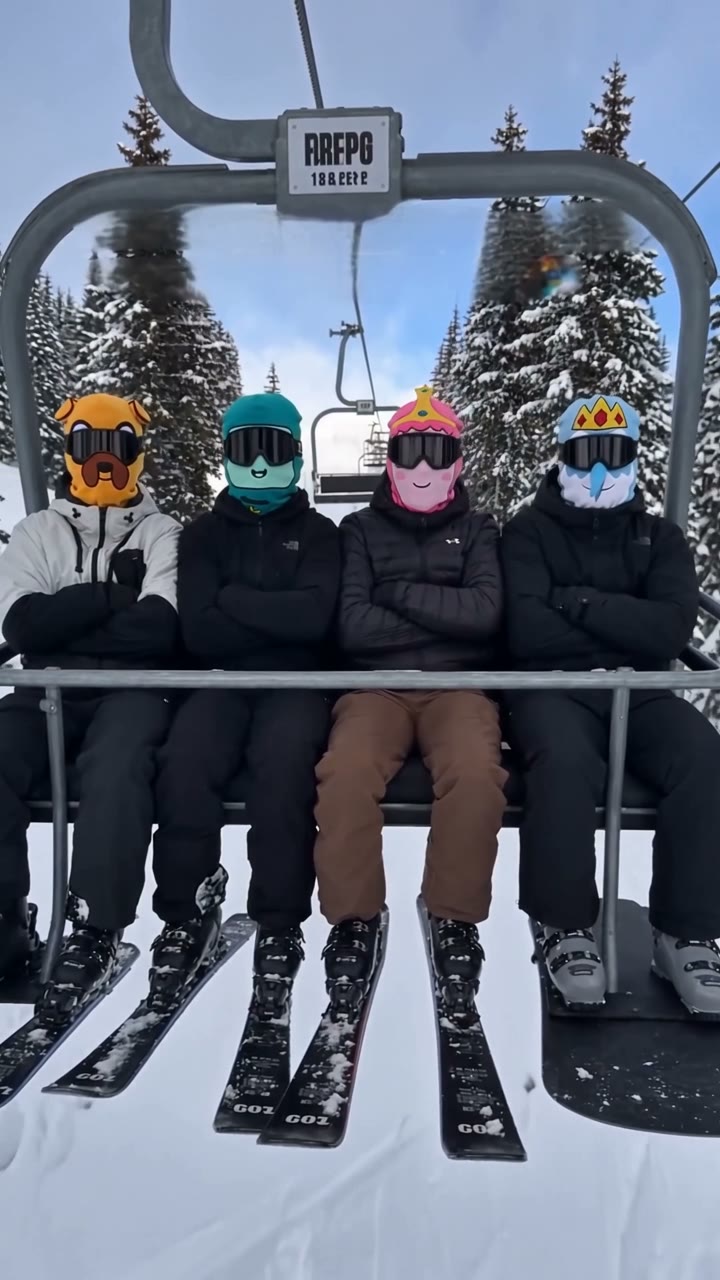 AdventureMask ski masks on the mountain