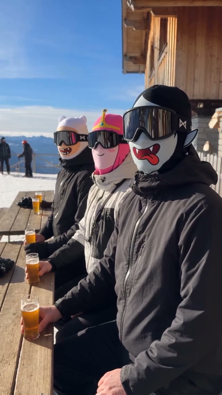 AdventureMask ski masks on the mountain